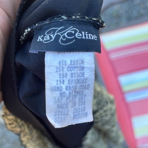 KAY CELINE VINTAGE LACE OVERLAY TOP (SIZE M) - Picture 5 of 5